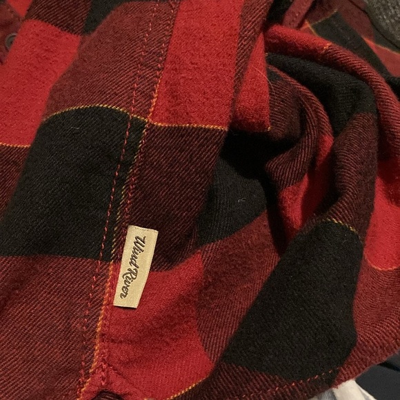 Wind River red/black plaid button down farmer shirt. - Picture 7 of 8